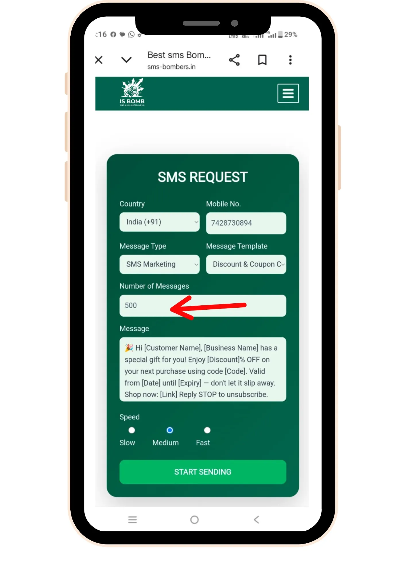 Fast & Free SMS Bomber Online Tool – Easy Prank Messaging 17 Sms-bomber-Screenshot-Type-your-Number