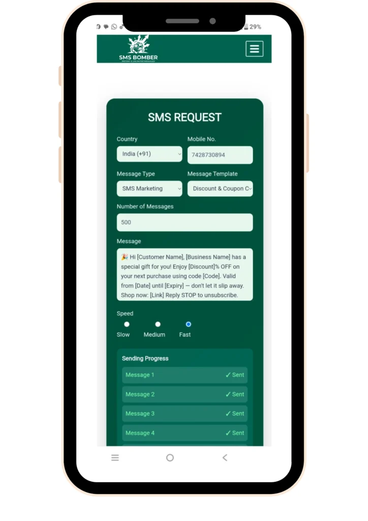 Fast & Free SMS Bomber Online Tool – Easy Prank Messaging 19 sms-bomber-screenshot-message-sending now